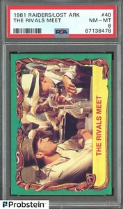 1981 Topps Raiders Of The Lost Ark #40 The Rivals Meet PSA 8 - Picture 1 of 2