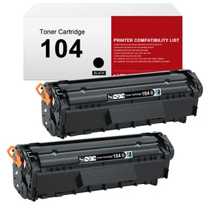 2PK For Canon 104 FX9 FX10 Toner Cartridge ImageClass MF4150 MF4350D D420 D480 - Picture 1 of 7