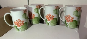 Juego de 4 tazas de flores vintage Fitz & Floyd MCMLXXVII con caja - Imagen 1 de 13