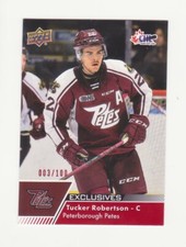 2022-23 Upper Deck CHL Tucker Robertson Exclusives # 003/100 (22-23) UD # 121