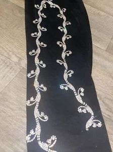 1.25Yard Crystal Rhinestone Crystal Bridal Applique Beaded Trim - Picture 1 of 7
