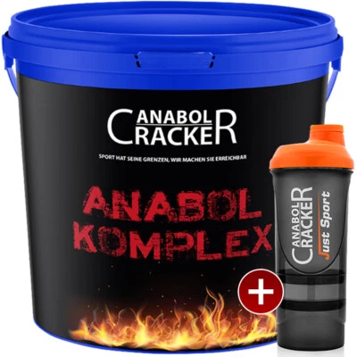ANABOL KOMPLEX 2270g Whey Protein Shake / Glutamin + Aminosäuren - Bcaa + Shaker