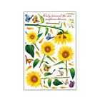Dekoration Wandaufkleber Papier Sonnenblume Blume Wanddekoration 1 Stck