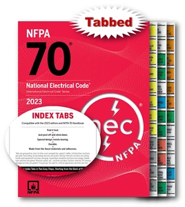 Professionally Tabbed NFPA 70 2023 NEC Code Softbound 2023 Edition - Bild 1 von 4