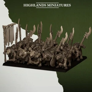Sewer Vermin Vanguard x10 or x20 - Ratmen Fantasy Highlands Miniatures 28mm 32mm - Picture 1 of 7