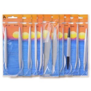 Pony Circular Knitting Needles Metal Round 40cm 60cm 80cm 100cm All Size Length - Picture 1 of 76