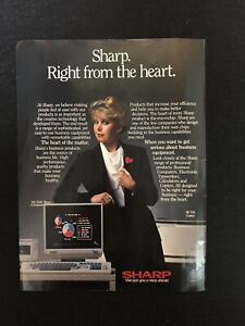Sharp Computers Original Print Advertising. Come We Put You A Step Ahead!!
