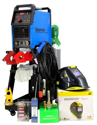 SET WIG/TIG Schweißgerät Pulse 200A DIGITIG 200GD AC/DC Schweißen Aluminium INOX - Bild 1 von 4