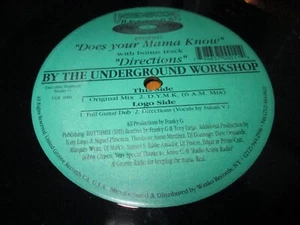 Underground Workshop Does Your Mama Know 12" NM US VINYL RARE DEEP HOUSE HEAR - Picture 1 of 2