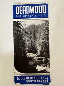 De Colección DEADWOOD La Ciudad Histórica COLINAS NEGRAS del SUR DAKOTA DÉCADA 1940 - Imagen 1 de 5