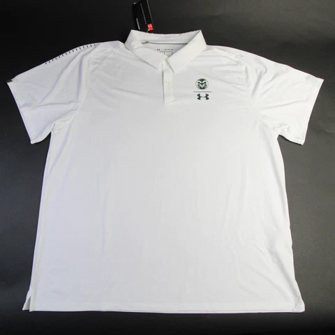 Colorado State Rams Under Armour HeatGear Polo Men's White New Cover