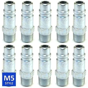 Foster 5 Series Quick Coupler Plug 1/2 Body 3/8 NPT Air and Water Hose Fittings - Picture 1 of 4