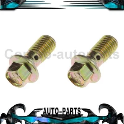 Manguera hidráulica de freno delantero a perno de pinza 2x para GMC K1500 1980 4,8 L Foto 1 de 4