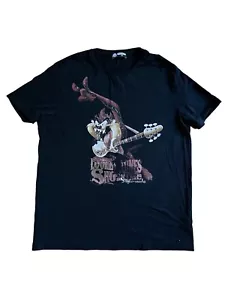 Vintage Looney Tunes Showtime Taz Mania Guitar Graphic T-shirt XXL Streetwear - Picture 1 of 4
