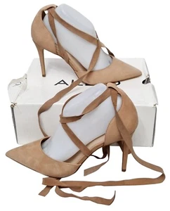 ALDO Ladies Trerraniel Stunning Nude Leather Slip On Heel Shoes UK 7 MRRP £89 - Picture 1 of 11