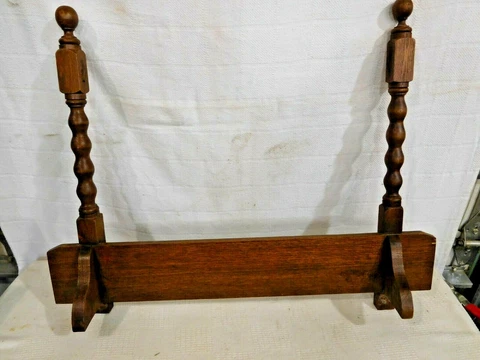 Antique ~Salvage ~ Pair Quarter-sawn Oak Mirror Arms 30" wide              #1791 Cover