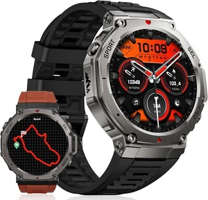 LIGE DM3 Fitness Montre Connectée 48mm GPS,Boîtier en Alliage,5ATM Étanche Montr - Photo 1 sur 9