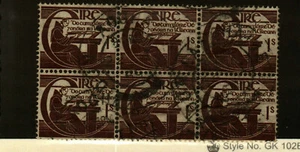 Ireland #129 Strip (6) used - Picture 1 of 1
