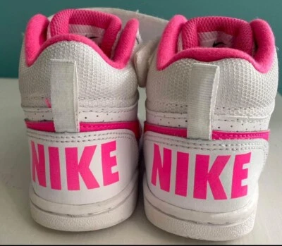 NIKE HIKE 2016 Nike Court Borough белые/розовые молодежные 10,5 - Изображение 1 из 4