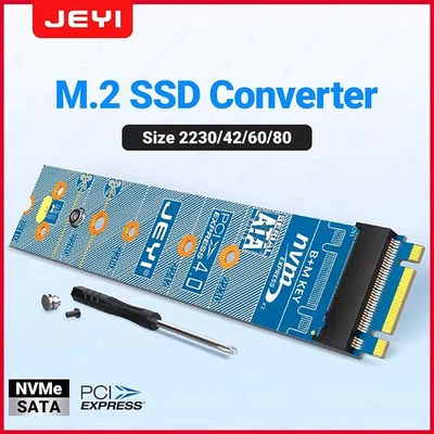 JEYI M.2 NVMe SATA Adapter Converter PCIe 4.0 SSD Extender 2280 to 22110 Support - Image 1 of 4