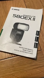 Canon Speedlite 580EX II - Genuine Manual Used good condition - Picture 1 of 3