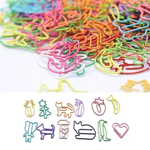 souG 210 pcs Cute Paper Clips Assorted Colors - Funny Paperclips Bookmarks Pl... - Bild 1 von 7