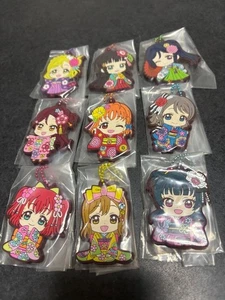 Love Live figure rubber strap key chain Lot 9 set mascot hobby anime Japan m633 - Picture 1 of 3