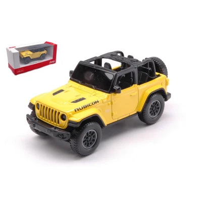 JEEP WRANGLER RUBICON OPEN 2012 YELLOW 1:43 Rastar Auto Stradali Modellino Nuovo - Immagine 1 di 3