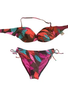 Roxy Classic Bold Print Bikini RRP £45- 50% Discount £22 +. FREE DELIVERY - Picture 1 of 5