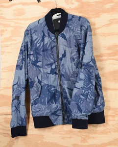 Chaqueta de bombardero G Star Raw Rackam deconstructed azul camuflaje cremallera completa para hombre 2XL - Imagen 1 de 11
