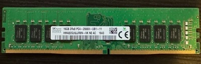 Hynix 16GB DDR4 2666 MHz PC4-21300 2Rx8 DIMM Desktop Memory RAM HMA82GU6JJR8N-VK - Image 1 of 3