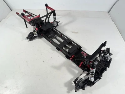 Used Traxxas Slash 1/10 Drag Car Slider/Roller W/ Carbon Chassis & Upgrades - Image 1 of 4