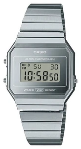Casio Vintage Digital Alarm Chronograph A700 Series - Silver A700WEV-7AEF Watch - Picture 1 of 4