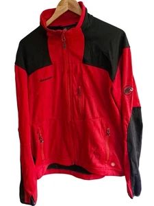 Mammut Jacket XL Men's Windstopper Red Black Full Zip Outdoor Hiking - Picture 1 of 24