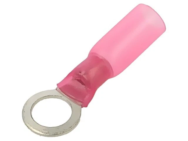 10X R06R6 cable lug: ring M6 Ø: 6.4mm 0.5-1.5mm2 crimp connection red NINIGI - Image 1 of 1