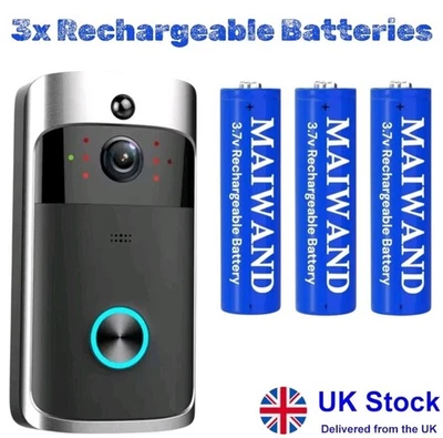 3x Replacement 14500 Batteries For Wireless WiFi Doorbell Camera Door Bell Ring - Image 1 of 3