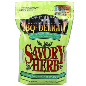 BBQr's Delight Savory Herb Pellet Blend 1 lb All Natural 100% Wood Grill Pellets - Picture 1 of 6