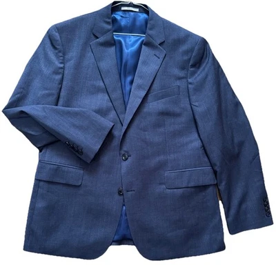 CHESTER BARRIE SMART HAZY СИНИЙ ПУТЕШЕСТВИЙ ПЛЮС БИЗНЕС/РАБОТА КУРТКА UK 44 - Изображение 1 из 4