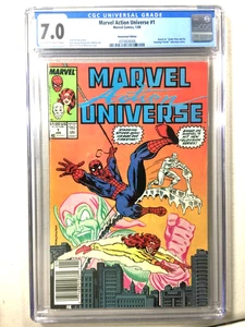 Marvel Action Universe #1 CGC 7.0 Spider-Man Firestorm Iceman 1989 Marvel Comics - Imagen 1 de 3