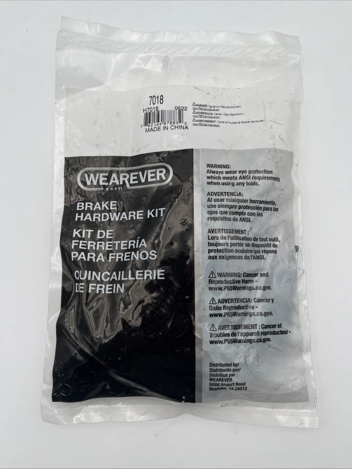 Kit de herrajes de freno de tambor Carquest Wearever H7018 Foto 1 de 4