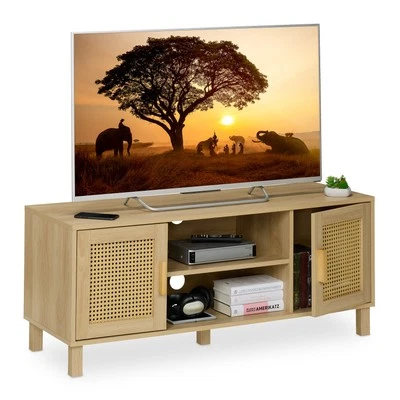 Lowboard TV table sideboard TV cabinet TV table TV cabinet rattan - Image 1 of 4