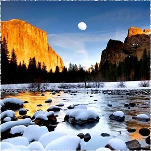 Wooden Jigsaw Puzzles For Adults - Winter in Yosemite - 240 Piece Jigsaw Puzzle - Picture 1 of 7