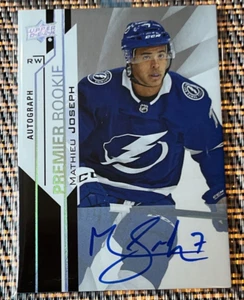 2018-19 Upper Deck Premier Silver Spectrum Mathieu Joseph #58 Rookie Auto RC - Picture 1 of 2