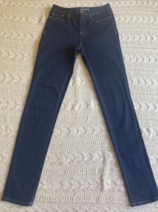 Jeanswest size 10 High rise skinny tube Leg Dark Blue Denim Jeans New condition - Picture 1 of 13
