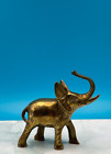 Vintage Solid Brass Elephant Figurine Small