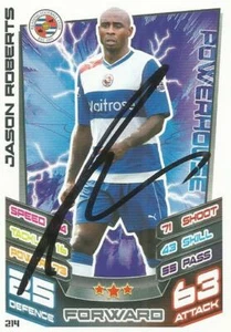 TARJETA COLECCIONABLE MATCH ATTAX 2012/2013 LECTURA FIRMADA POR JASON ROBERTS + CERTIFICADO DE AUTENTICIDAD - Imagen 1 de 1