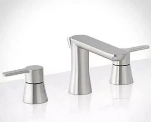 Miseno MNO361BNP Widespread Bath Faucet w/Drain in Brushed Nickel - NEW - Picture 1 of 4