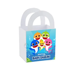 8 Baby Shark Treat Box Party Favor Loot Goody Bag Birthday 3" x 3" - Picture 1 of 6