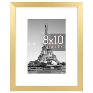 upsimples 8x10 Picture Frame Display Pictures 5x7 with Mat or 8x10 Without Ma... - Picture 1 of 5