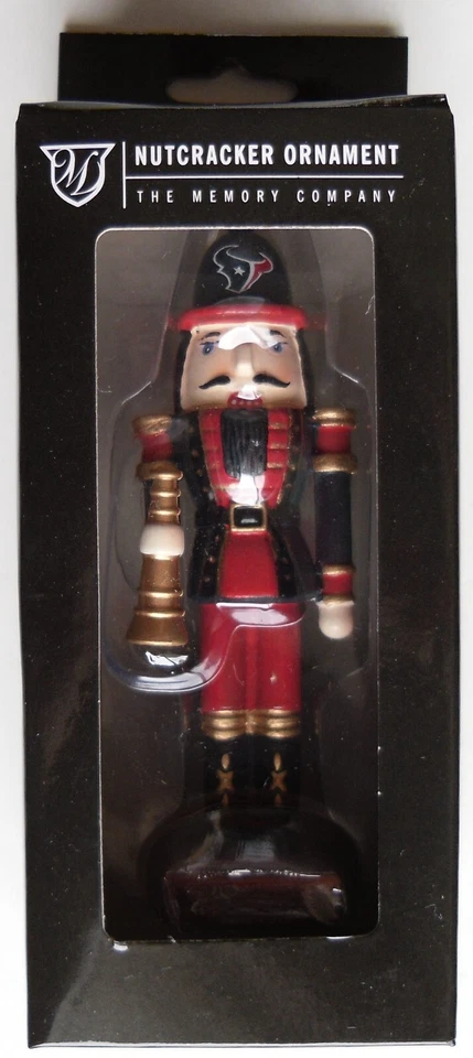 NFL Houston Texans Nutcracker with Telescope Christmas Tree Ornament 4" - Image 1 of 1